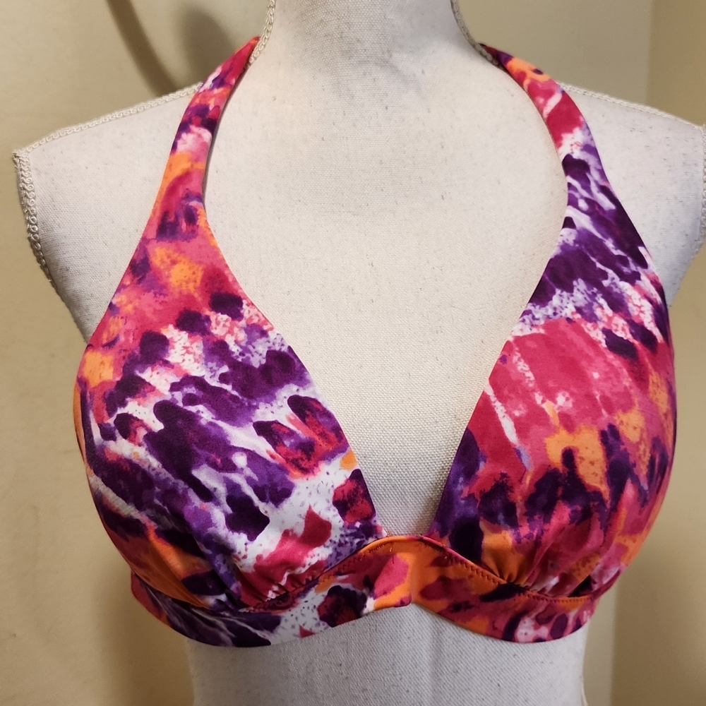Victoria's Secret Ping Push Up Bikini Top Size L